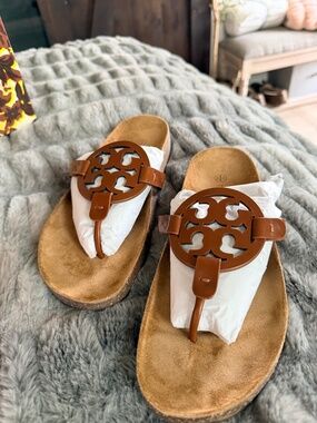 Authentic NIB Tory Burch Miller Cloud Leather/Cork Sz 9